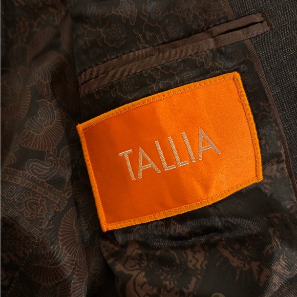 Tallia Gray Polyester Blend 2 Button Sports Coat Men’s Size 40R - Picture 5 of 8